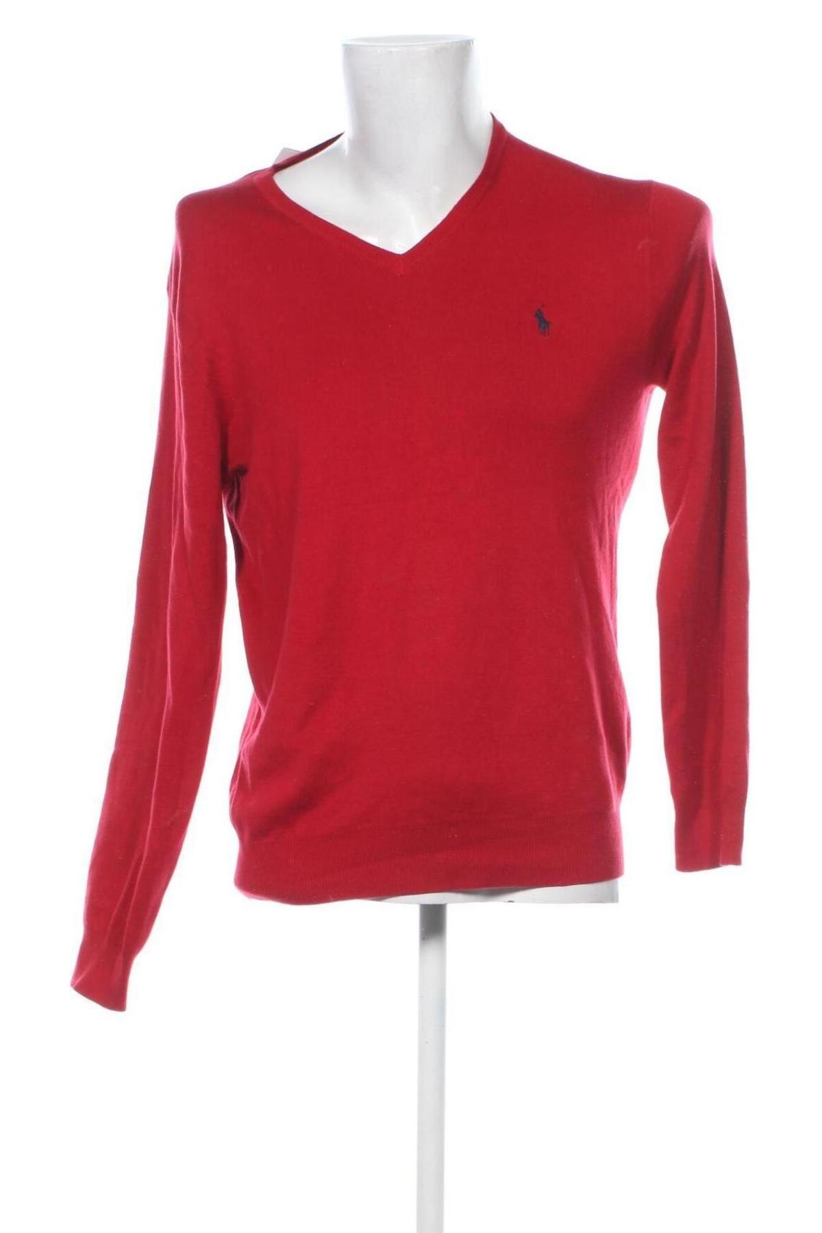 Męski sweter Polo By Ralph Lauren, Rozmiar M, Kolor Czerwony, Cena 452,99 zł