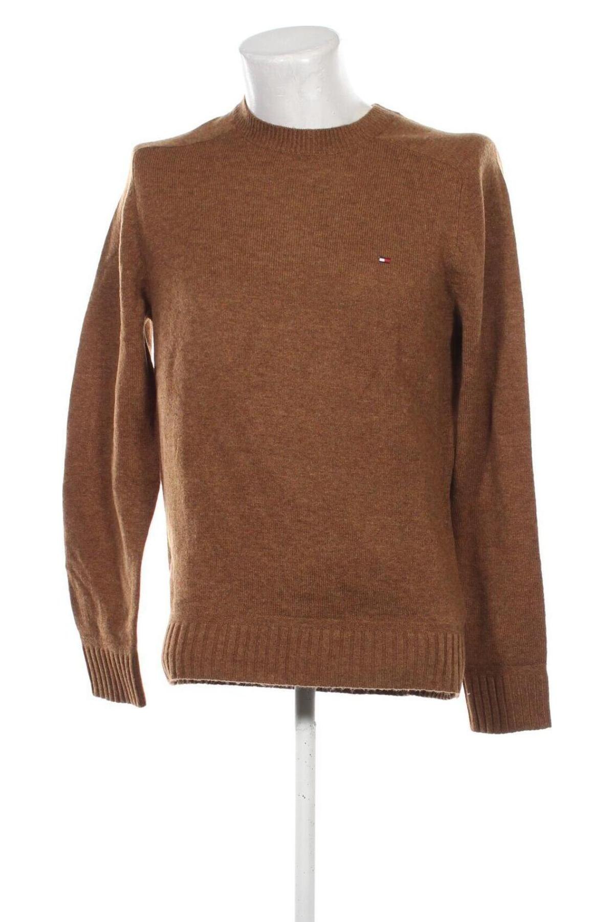 Męski sweter Tommy Hilfiger, Rozmiar L, Kolor Brązowy, Cena 452,99 zł