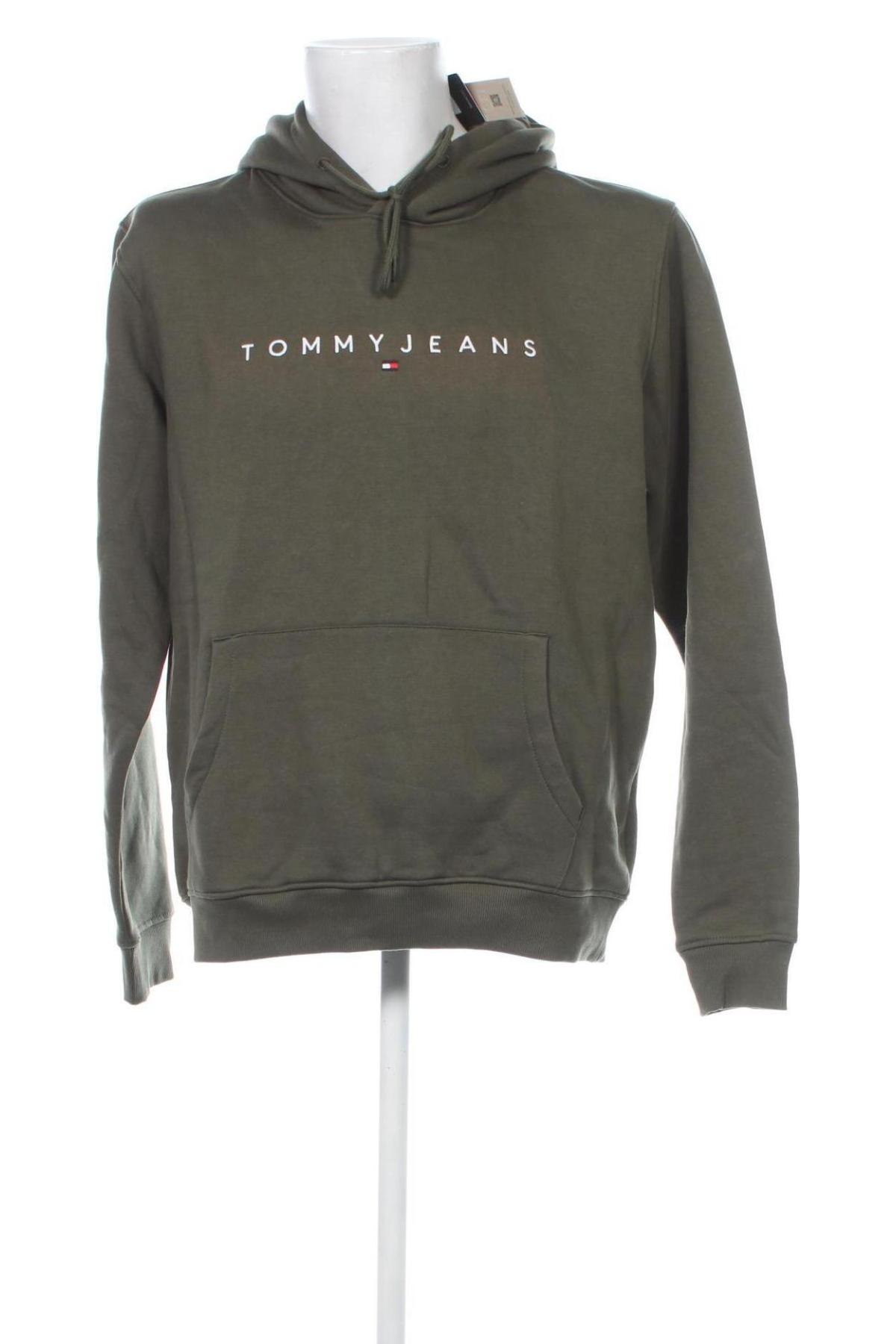 Herren Sweatshirt Tommy Jeans, Größe L, Farbe Grün, Preis 83,99 €