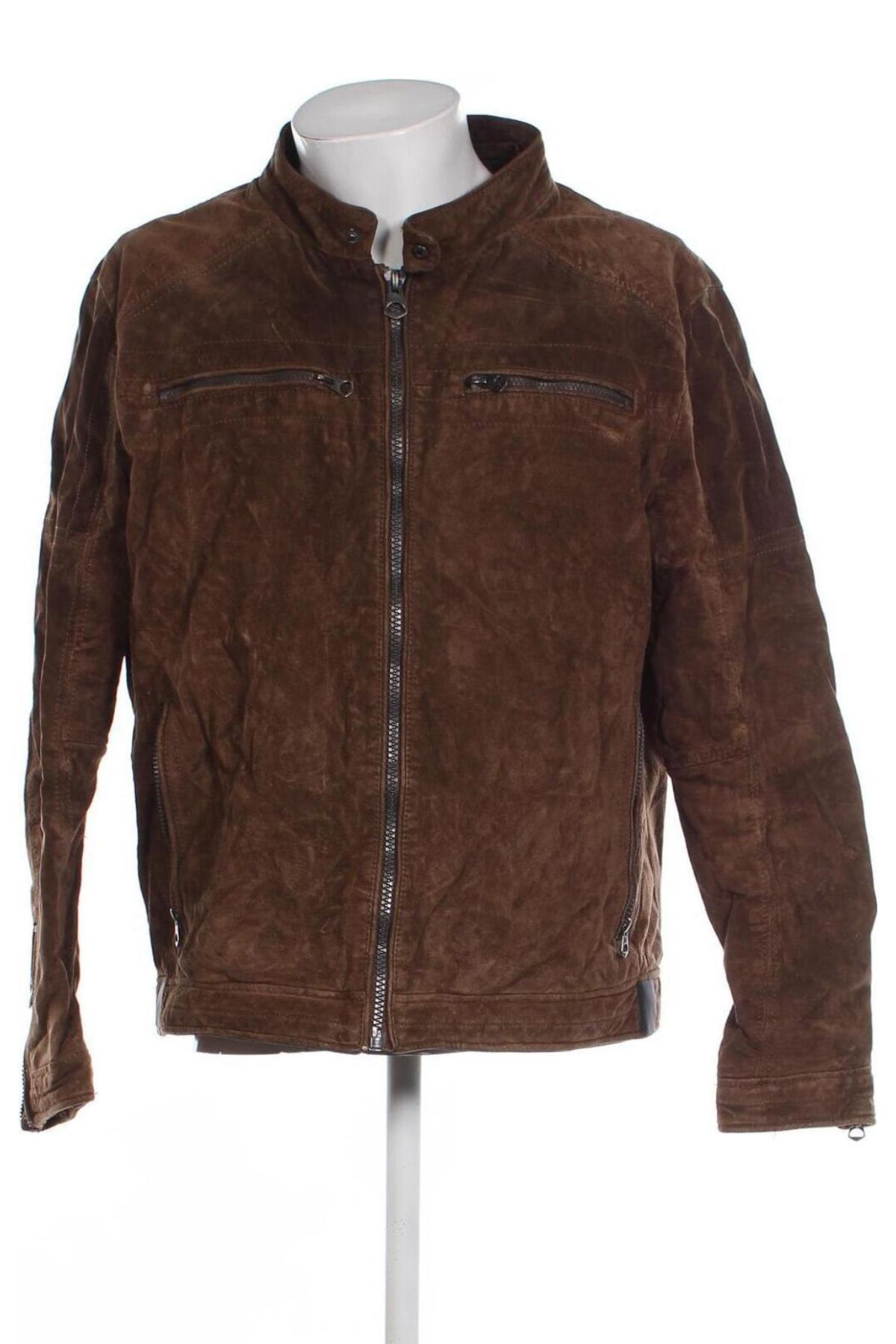 Herren Lederjacke Angelo Litrico, Größe XXL, Farbe Braun, Preis 56,99 €