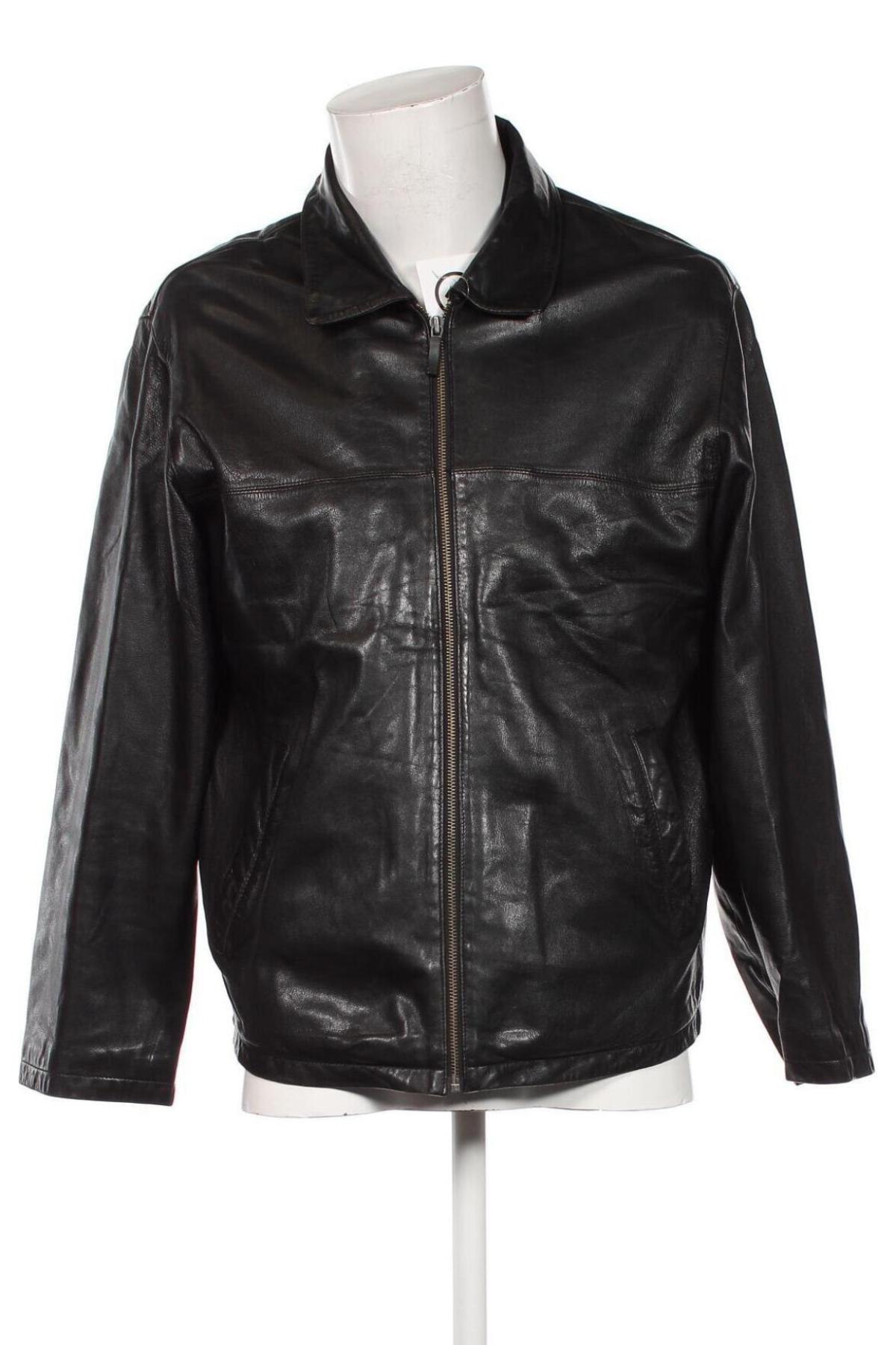 Geacă de piele pentru bărbati Leather Man, Mărime L, Culoare Negru, Preț 352,99 Lei