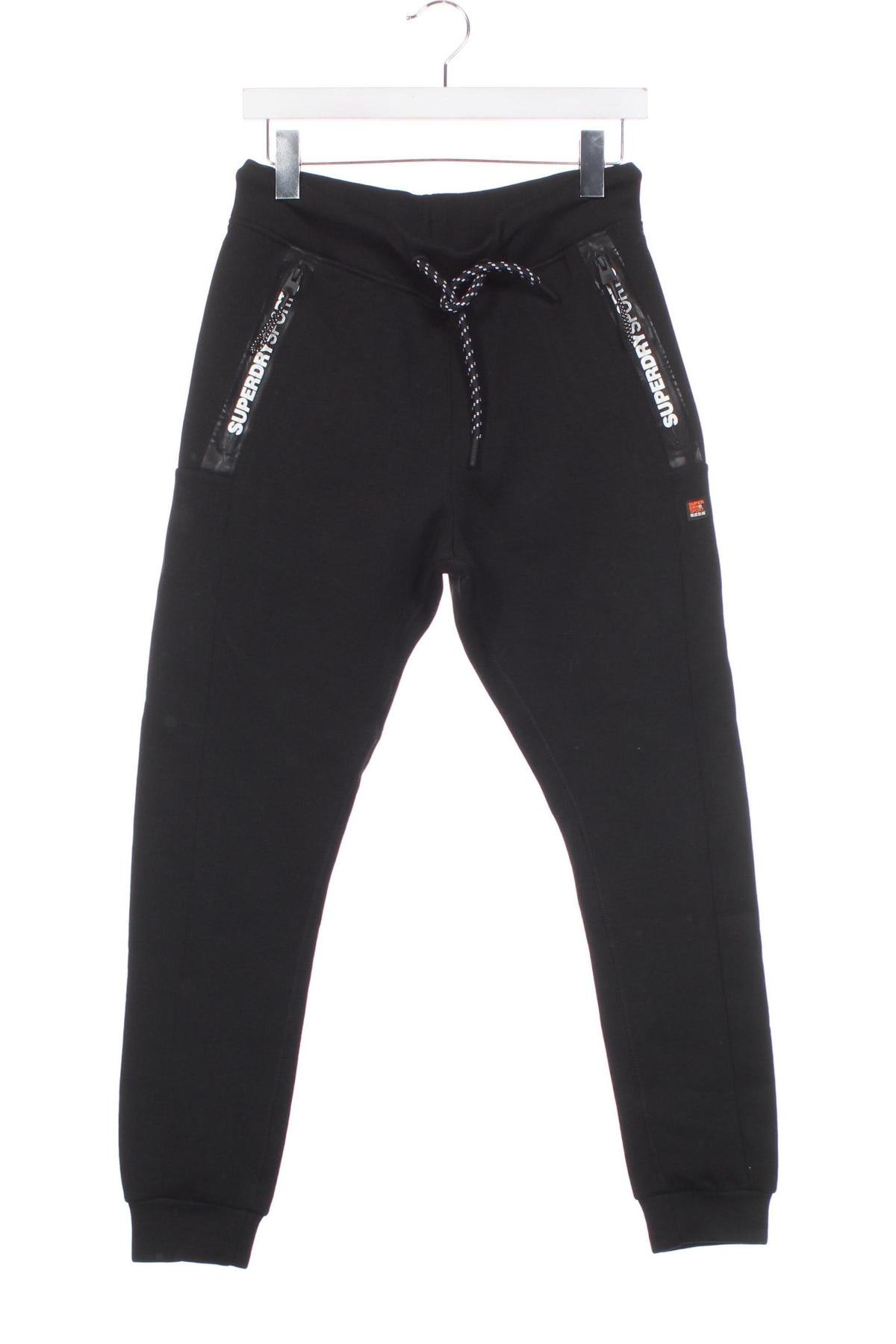 Pantaloni trening de bărbați Superdry, Mărime XS, Culoare Negru, Preț 147,99 Lei