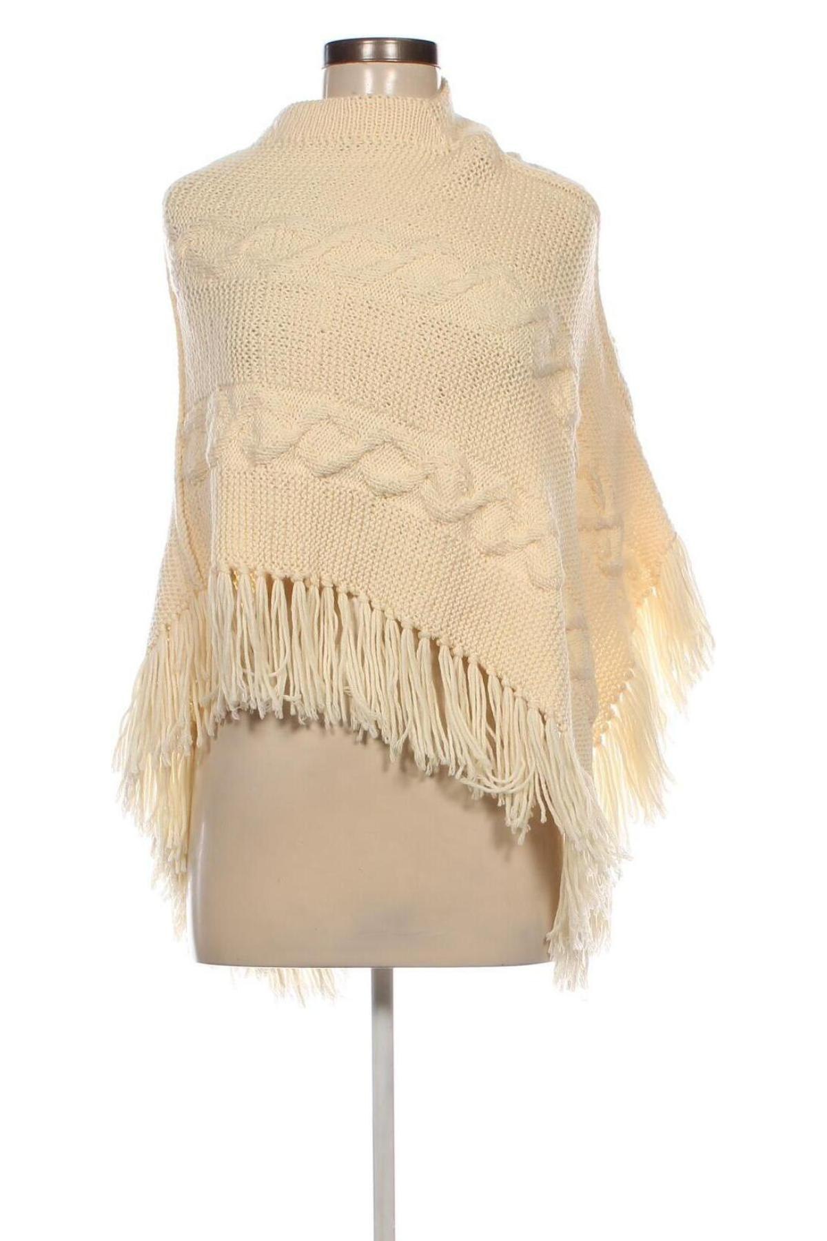 Poncho, Mărime M, Culoare Ecru, Preț 52,99 Lei