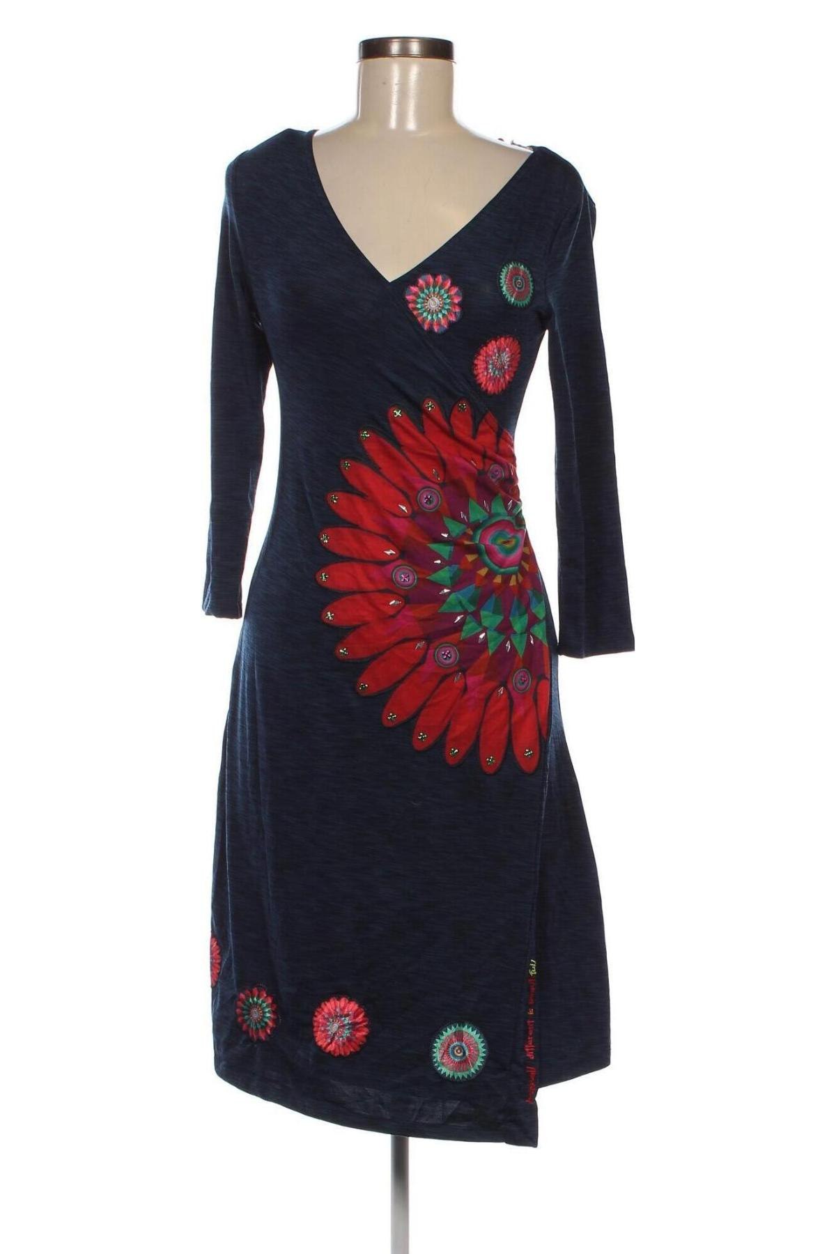 Rochie Desigual, Mărime M, Culoare Albastru, Preț 269,99 Lei