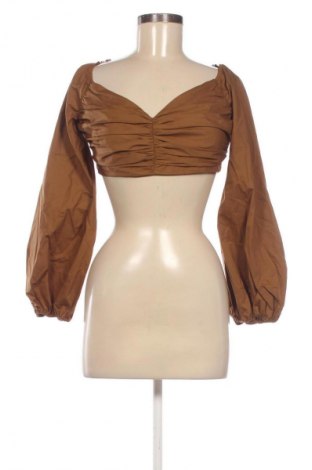 Дамска блуза Zara, Размер M, Цвят Кафяв, Цена 35,00 €