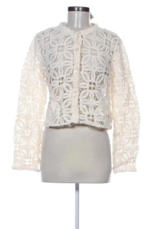 Damen Strickjacke H&M Divided, Größe L, Farbe Weiß, Preis 9,99 €