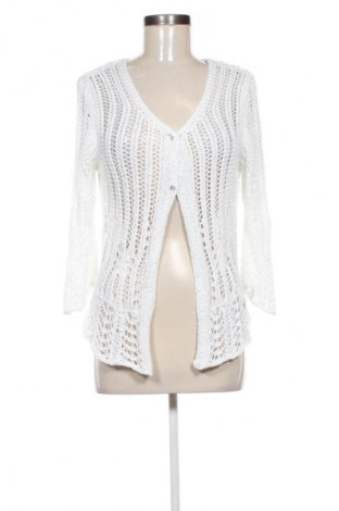 Damen Strickjacke Steilmann, Größe M, Farbe Weiß, Preis 14,77 €