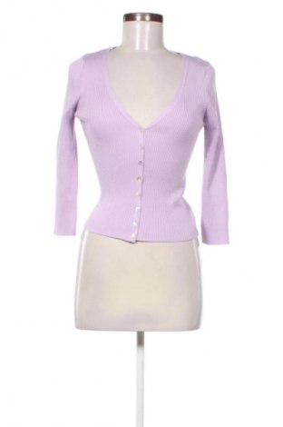 Damen Strickjacke Stradivarius, Größe S, Farbe Lila, Preis 15,00 €