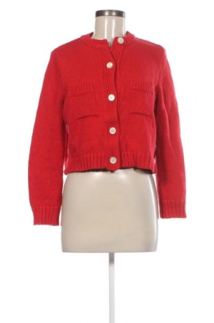 Damen Strickjacke Zara, Größe M, Farbe Rot, Preis 21,99 €