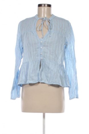 Дамска риза Stradivarius, Размер M, Цвят Син, Цена 13,00 €