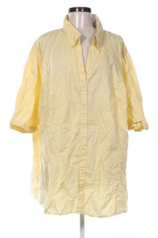 Γυναικείο πουκάμισο Ulla Popken, Μέγεθος 4XL, Χρώμα Κίτρινο, Τιμή 20,99 €