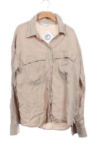 Damenbluse Zara, Größe XS, Farbe Beige, Preis € 10,99