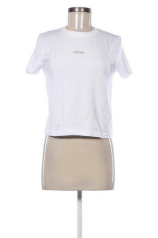 Дамска тениска Calvin Klein Jeans, Размер S, Цвят Бял, Цена 33,23 €