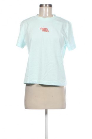 Damen T-Shirt Calvin Klein Jeans, Größe M, Farbe Grün, Preis 42,99 €