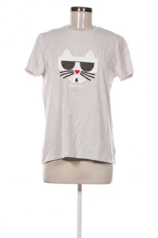 Γυναικείο t-shirt Karl Lagerfeld, Μέγεθος L, Χρώμα Γκρί, Τιμή 48,99 €