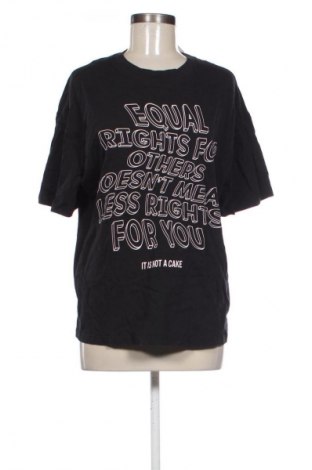 Γυναικείο t-shirt Reserved, Μέγεθος L, Χρώμα Μαύρο, Τιμή 8,77 €