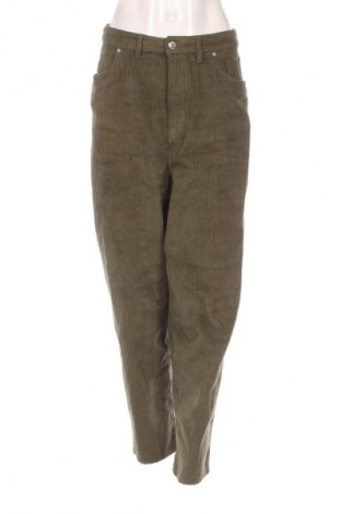Γυναικείο κοτλέ παντελόνι Calliope, Μέγεθος L, Χρώμα Πράσινο, Τιμή 15,00 €