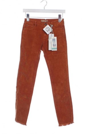 Damen Cordhose Pull&Bear, Größe XXS, Farbe Orange, Preis 24,00 €