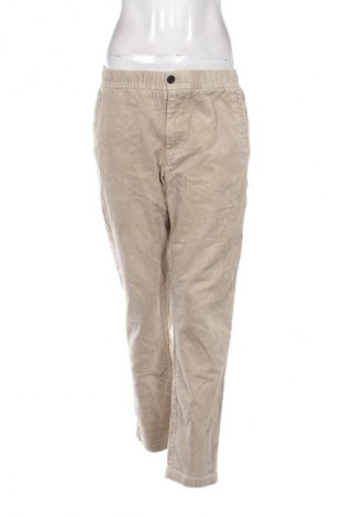 Damen Cordhose Zara, Größe L, Farbe Beige, Preis 10,99 €