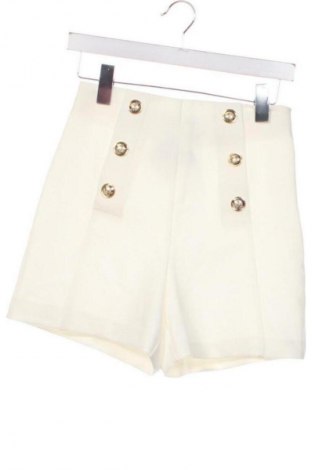 Γυναικείο κοντό παντελόνι Zara, Μέγεθος XS, Χρώμα Εκρού, Τιμή 10,17 €