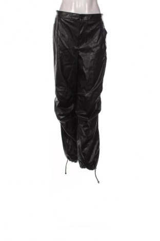 Női bőrnadrág H&M Divided, Méret L, Szín Fekete, Ár 22 239 Ft