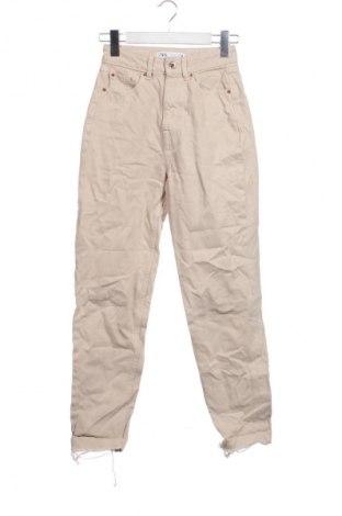 Γυναικείο παντελόνι Zara, Μέγεθος XXS, Χρώμα  Μπέζ, Τιμή 12,99 €