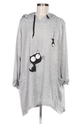 Γυναικείο φούτερ Unbranded, Μέγεθος 3XL, Χρώμα Γκρί, Τιμή 16,99 €