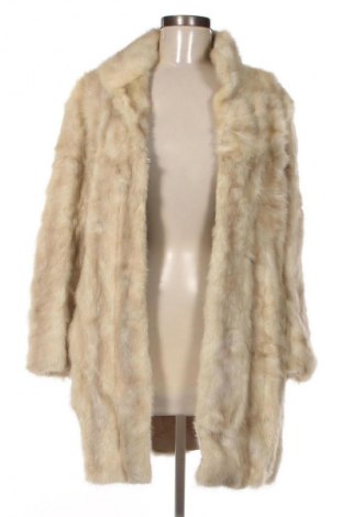 Дамско кожено палто Unbranded, Размер L, Цвят Екрю, Цена 122,70 €