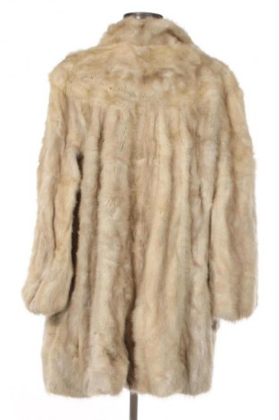 Дамско кожено палто Unbranded, Размер L, Цвят Екрю, Цена 122,70 €