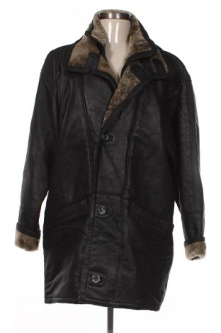 Δερμάτινο γυναικείο παλτό Unbranded, Μέγεθος XXL, Χρώμα Μαύρο, Τιμή 132,99 €