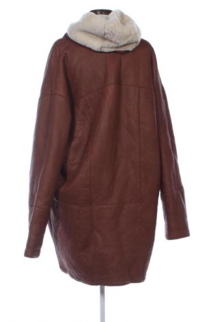 Δερμάτινο γυναικείο παλτό Unbranded, Μέγεθος XL, Χρώμα Καφέ, Τιμή 110,00 €