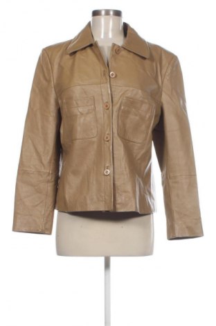 Γυναικείο δερμάτινο μπουφάν Apart, Μέγεθος L, Χρώμα  Μπέζ, Τιμή 73,99 €