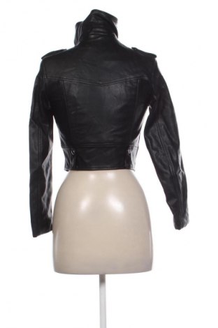 Damen Lederjacke Bershka, Größe XS, Farbe Schwarz, Preis € 30,00