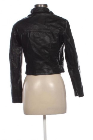 Damen Lederjacke Bershka, Größe L, Farbe Schwarz, Preis 29,73 €