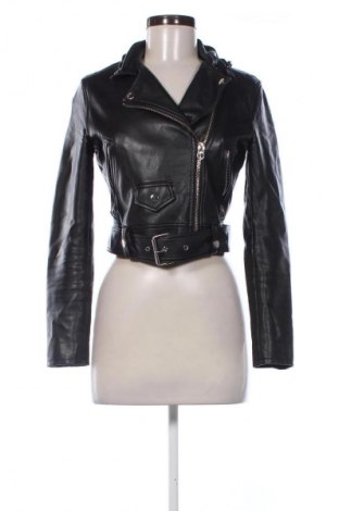 Damen Lederjacke Bershka, Größe S, Farbe Schwarz, Preis € 30,00