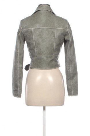 Damen Lederjacke Bershka, Größe S, Farbe Grün, Preis € 30,00