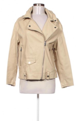 Γυναικείο δερμάτινο μπουφάν Bershka, Μέγεθος S, Χρώμα Καφέ, Τιμή 29,73 €