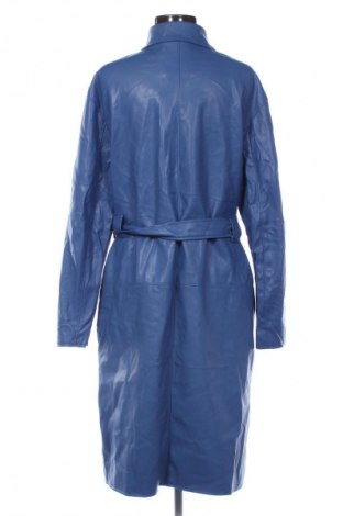 Geacă de piele pentru femei Bershka, Mărime L, Culoare Albastru, Preț 119,99 Lei