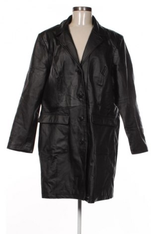 Γυναικείο δερμάτινο μπουφάν Bpc Bonprix Collection, Μέγεθος XXL, Χρώμα Μαύρο, Τιμή 53,99 €