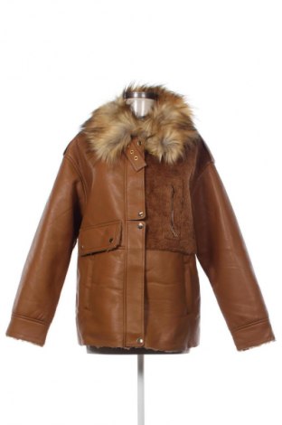 Női bőrdzseki C4, Méret L, Szín Barna, Ár 19 665 Ft