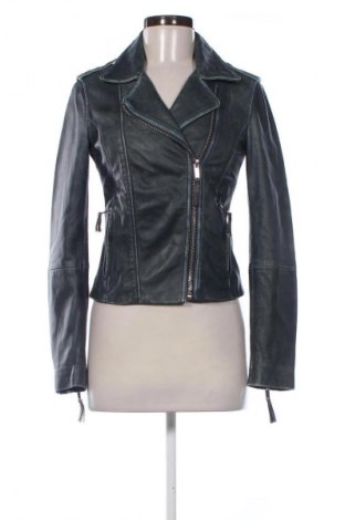 Γυναικείο δερμάτινο μπουφάν Esprit, Μέγεθος XS, Χρώμα Μπλέ, Τιμή 66,44 €