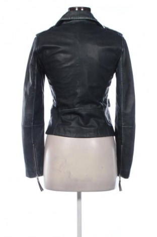 Γυναικείο δερμάτινο μπουφάν Esprit, Μέγεθος XS, Χρώμα Μπλέ, Τιμή 66,44 €