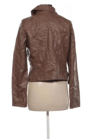Γυναικείο δερμάτινο μπουφάν Jou Jou, Μέγεθος L, Χρώμα Καφέ, Τιμή 24,99 €