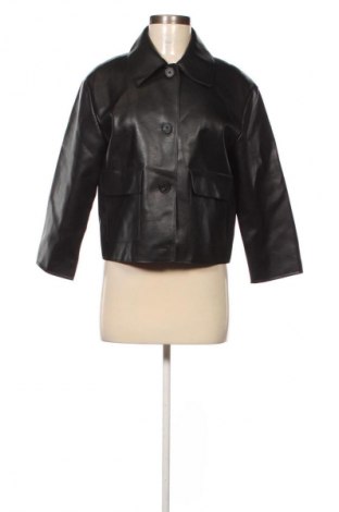 Дамско кожено яке Mango, Размер M, Цвят Черен, Цена 21,47 €