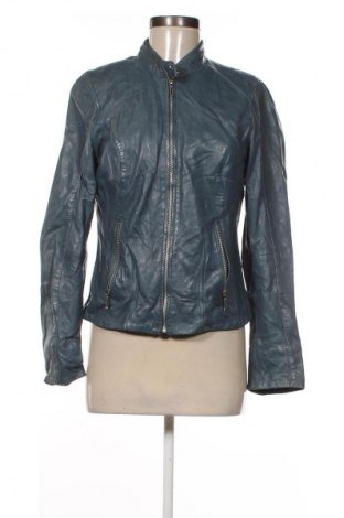 Damen Lederjacke Manguun, Größe M, Farbe Blau, Preis 53,99 €