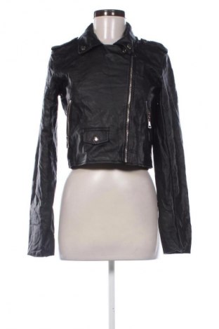 Damen Lederjacke Pretty Little Thing, Größe M, Farbe Schwarz, Preis € 22,99