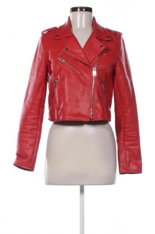 Damen Lederjacke Pull&Bear, Größe M, Farbe Rot, Preis € 30,00