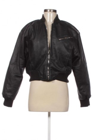 Damen Lederjacke Pull&Bear, Größe S, Farbe Schwarz, Preis € 25,99