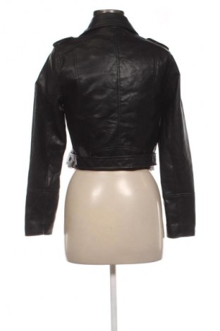 Дамско кожено яке Pull&Bear, Размер M, Цвят Черен, Цена 20,96 €