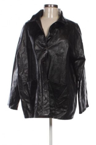 Dámská kožená bunda  SHEIN, Velikost M, Barva Černá, Cena  843,00 Kč